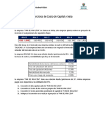 18 Ejercicio de Costo de Capital y Beta Apalancado de Desapalancado