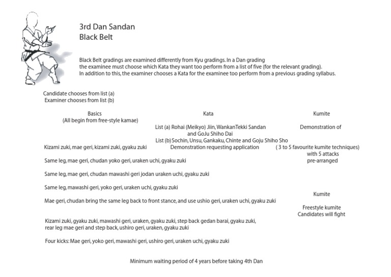 Black Belt Grading 3rd Dan | PDF
