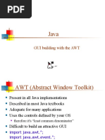 GUI Building With The AWT