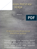 Penilaian Prestasi Kerja