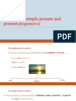 Simple Present Vs Present Progressive