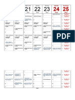 Calendario Semanal 2019 1