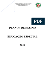 Planos de Ensino Educação Especial 2019
