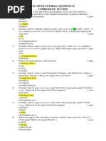 CSC 231/211 Tutorial Question (5) Compiled By: Success