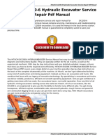 Hitachi Ex1200-6 Hydraulic Excavator Service Manual