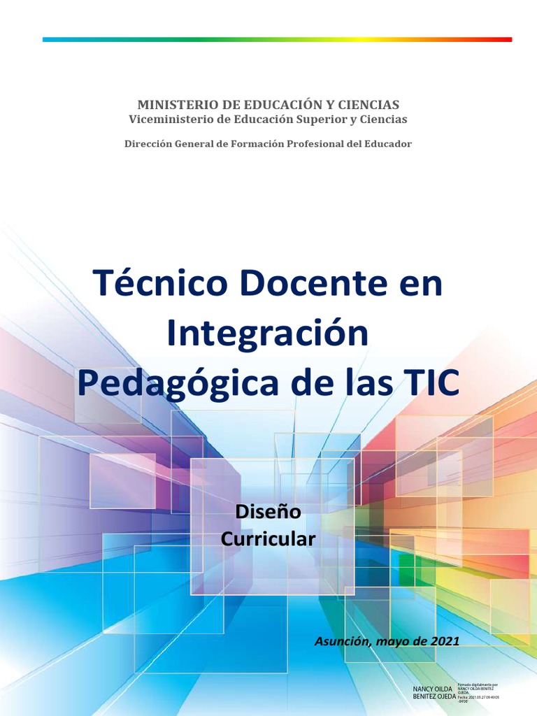 Diseño Curricular TIC para Docentes | PDF | Plan de estudios ...