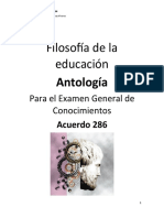 Antología 3 Filosofía de la educación