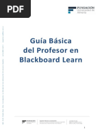 Guia Básoca del Profesor de Blackboard