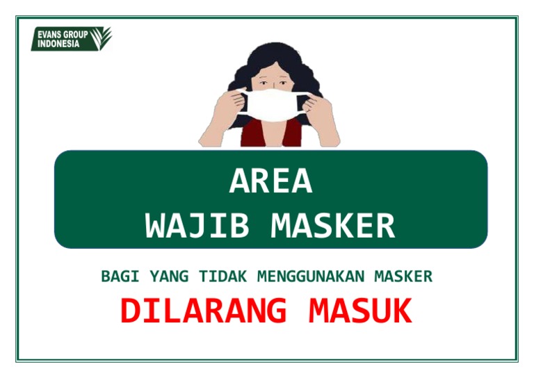 Area Wajib Menggunakan Masker | PDF