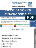 Sesión I Investigacion en Cs Soc