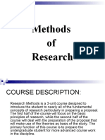 Educ 301: Methods of Research