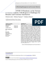 The Effect of COVID-19 Pandemic On The German E-Grocery Industry With Respect To Challenges For Retailers and Customer Satisfaction