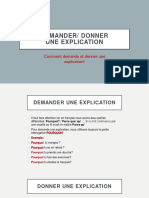 Comment Demande Et Donner Une Explication?