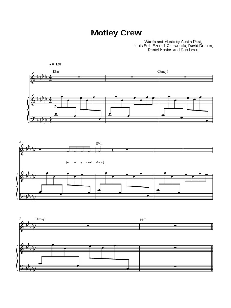 Motley Crew | PDF | Entertainment (General)