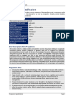 MSC Aviation Operations Management Programme Specification