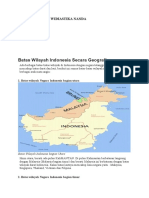 Batas Wilayah Indonesia Secara Geografis