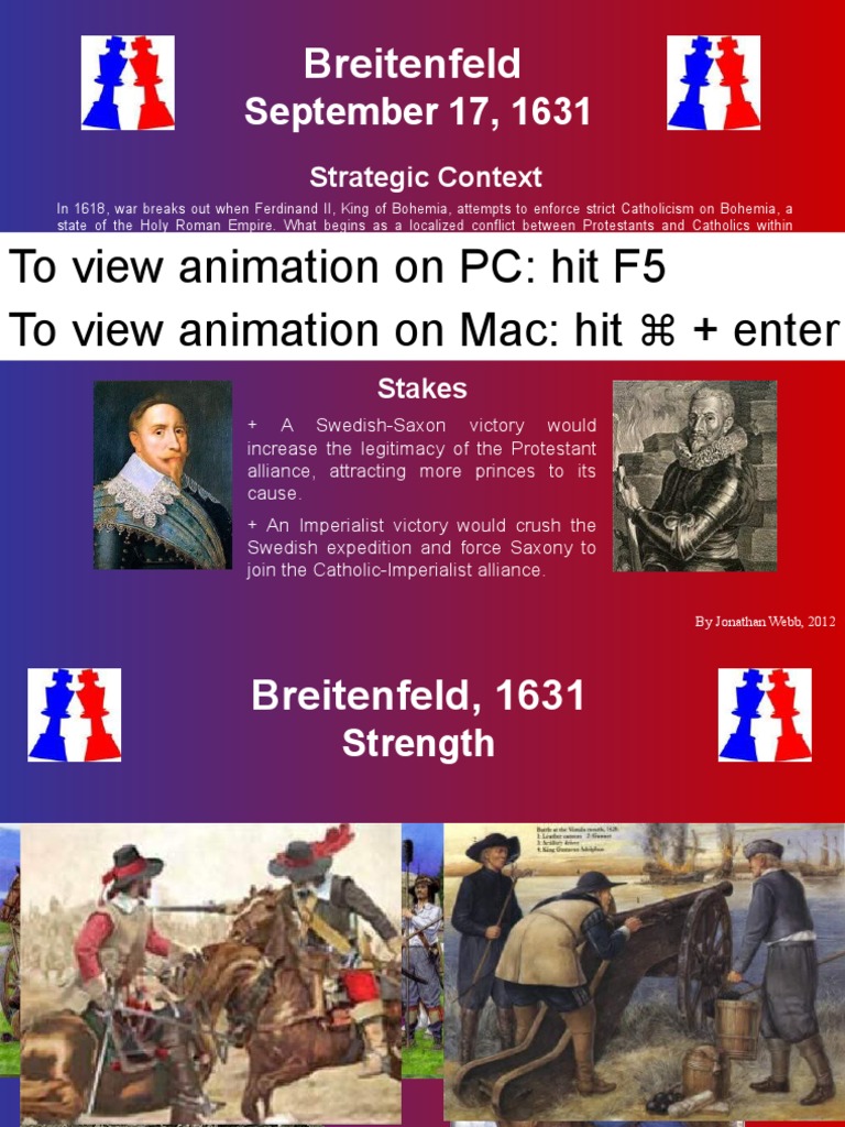 Battle of Breitenfeld 1631 Animation PDF Early Modern Period Battles