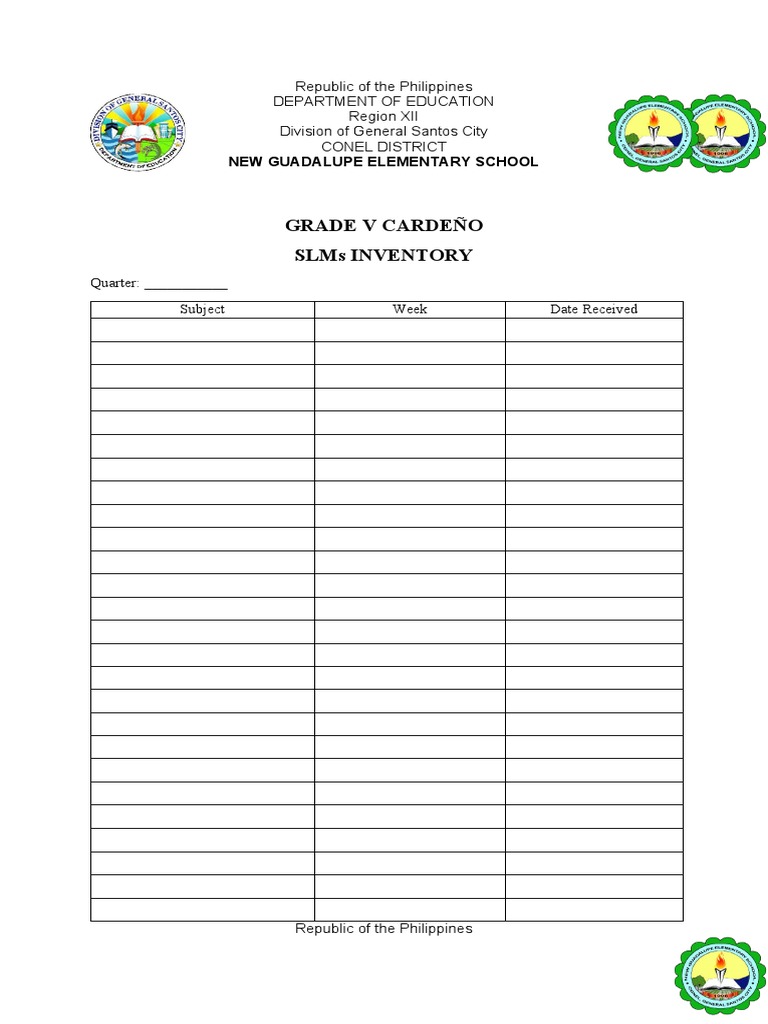 Self-Inventory of SLM, Las Format | PDF