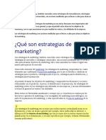 Estrategias marketing