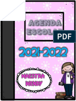 Agenda Escolar Preescolar 2021-2022