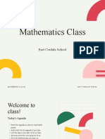 Mathematics Class: East Cordale School