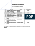 Rundown Acara Refreshing