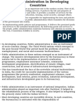 Role of Public Administration in Developing Nations