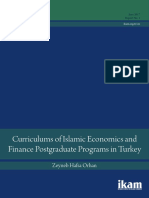 Curriculums of Islamic Economics and Finance Postgraduate Programs in Turkey PDF Ikam - 0