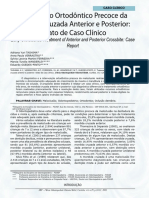 Tratamento Ortodôntico Precoce Da Mordida Cruzada Anterior e Posterior Relato de Caso Clínico