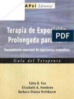 Terapia de Exposición Prolongada Para TEPT (2008) Trastorno de Estres Postraumatico Foa