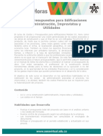 Costos PresupuestosIII Admon Imprevistos Utilidad