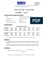 13X 30403 A Certificate