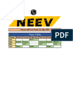 Time Table For Neev - Timetable-1