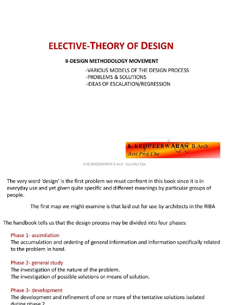 Theory of Design | PDF