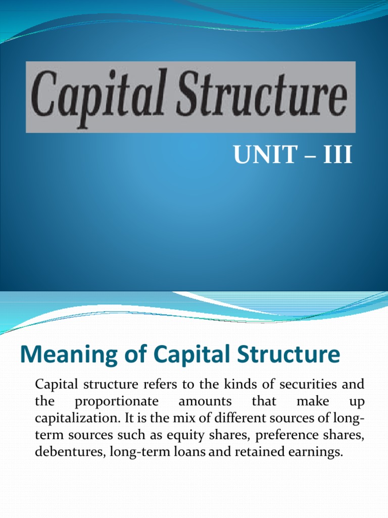 Understanding Capital Structure Theories and Approaches | PDF | Capital ...