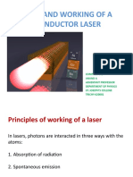 Principle and Working of A Semiconductor Laser