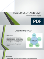 Haccp, Ssop and GMP