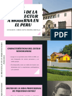 Foro Inicios de La Arquitectura Moderna en El Perú - Ordoñez Mantilla Ximena