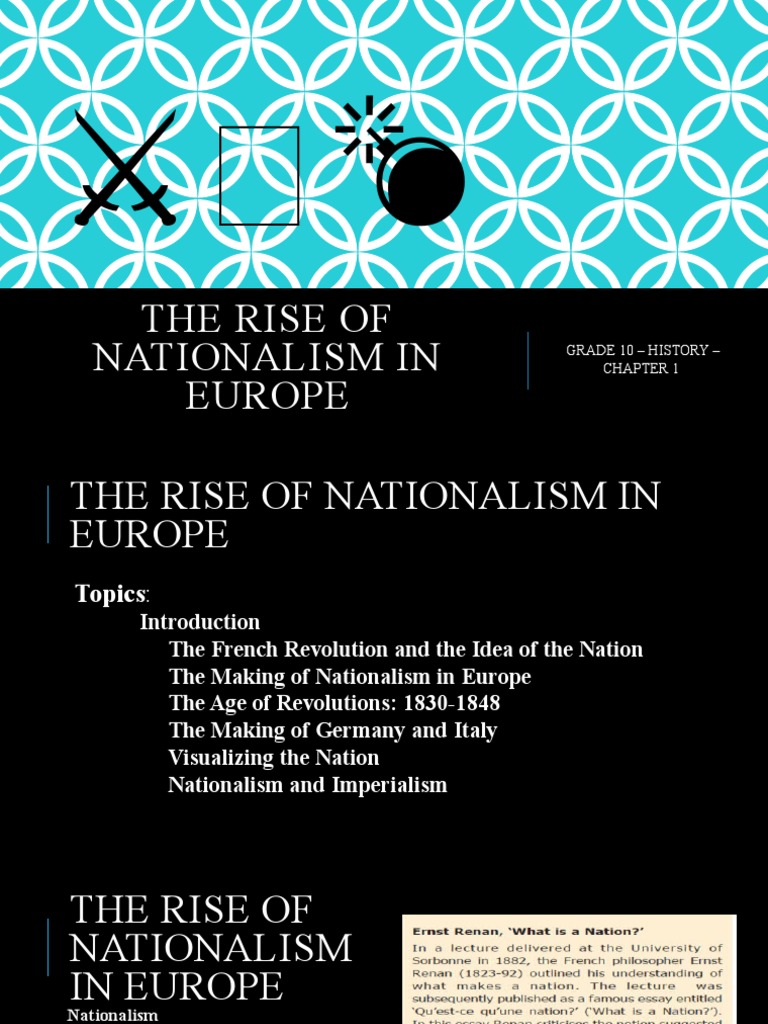 The Rise of Nationalism in Europe, The French Revolution & the Idea of  Nation, 10th History