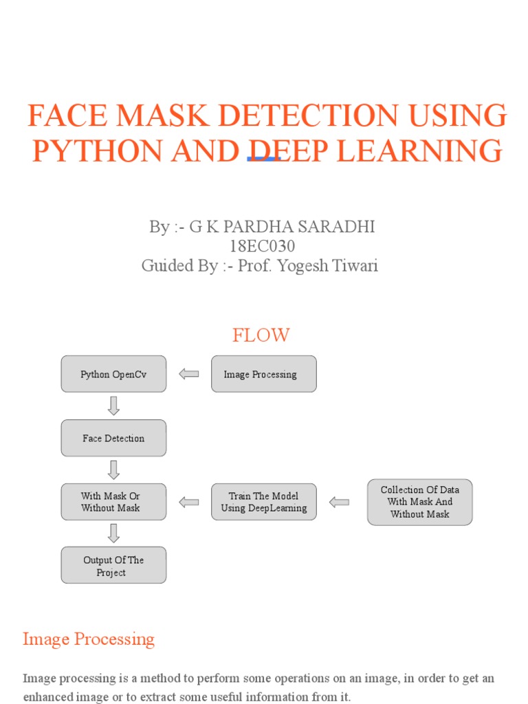 Face Mask Detection Using Python and Deep Learning | PDF | Machine ...