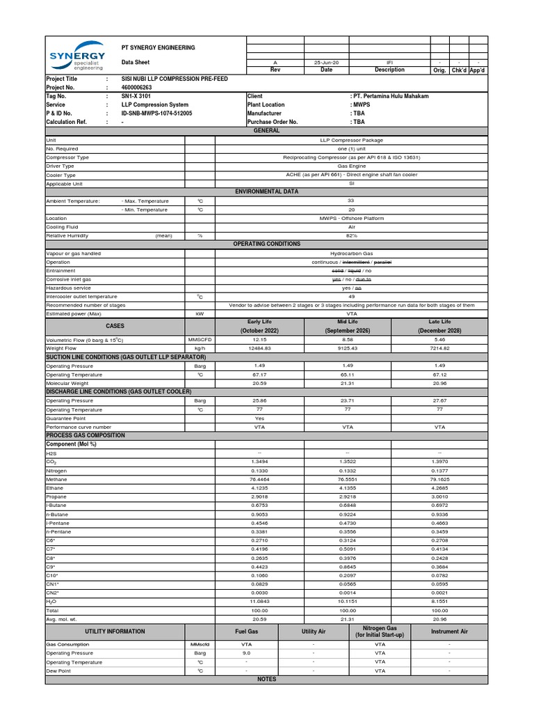 Data Sheet LLP Compressor's (Updated) | PDF | Gases | Engines