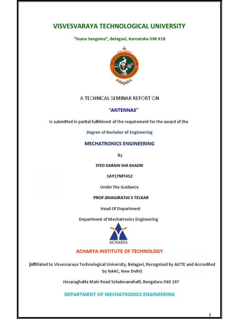 Antennas Word Reort PDF Antenna (Radio) Transmission Line