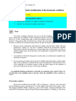 Chapter: Amplitude Stabilization of The Harmonic Oscillator