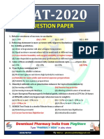 Question Paper: Download Pharmacy India From