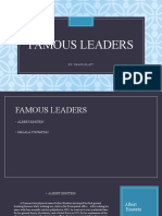 Famous Leaders: By: Grace Klatt