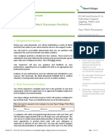 32476C/P3 Work Placement Portfolio: 1. Background/overview