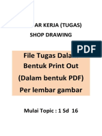 Print Out Tugas Gambar Shop Drawing