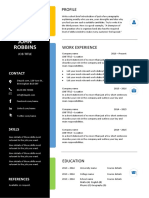 Free CV Template 25