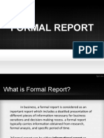 Formal Report
