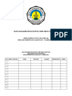 Daftar Hadir Pengunjung SMK Mini Tahun 2019